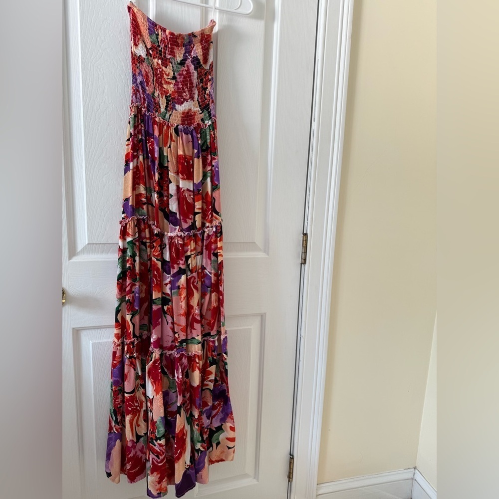 Abel the Label Multicolor Floral Smocked Dress - Picture 4 of 4